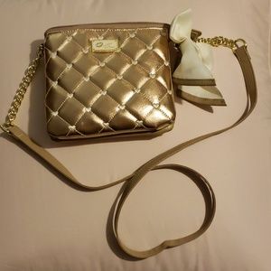 Betsey Johnson small gold purse